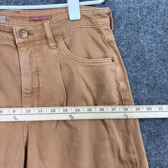 Pilcro The Breaker Pants Womens Size 28 Brown Relaxed High Rise Flawed - Picture 6 of 12